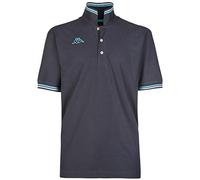 Kappa LOGO MALTAX 5 MSS POLO UOMO PIQUET COTONE T-SHIRT MAGLIA REGULAR 302MX50 Taglia M Colore principale GreyDk-White-Turqois