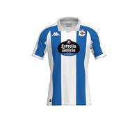 Kappa Maglia Kombat Home Deportivo La Coruña Ufficiale Calcio RCD LA CORUÑA, blu, bianco, L