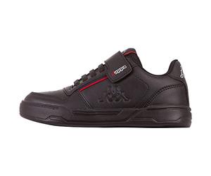 Kappa Marabu Ii Kids Scarpe da ginnastica Unisex - Bambini e ragazzi, Nero (black/red), 35 EU