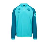 Kappa MUZIRA PRO Real Valladolid | Felpa da Allenamento progettata per Comfort e Prestazioni | Colore: Turchese Curacao/Blu Petrolio | Ideale per Le tue sessioni Sportive | 2XL