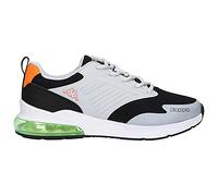 Kappa Myagi Jr Lace, Scarpe da Ginnastica Unisex-Adulto, Grigio/Nero/Arancione, 39 EU