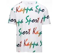 Kappa Fuoco Maglietta, Bianco, L Uomo