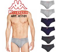 KAPPA PACCO DA 6 MUTANDE DA UOMO BOXER / SLIP COTONE BIELASTICO MISUR DA M A 5XL