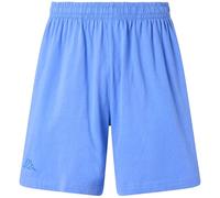 Kappa - Pantaloncini da Uomo in Jersey con Tasche Laterali, Regular Fit e Logo Omini Ricamato a Contrasto, Colore Azzurro, Taglia XS