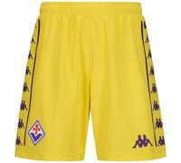 Kappa - Pantaloncini Gara Kombat™ Ryder ACF Fiorentina da Uomo, Banda Omini e Tessuto Riciclato con Hydro-Way Protection, Regular Fit, Giallo, Taglia M