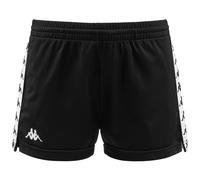 Kappa - Pantaloncini Sportivi, Donna, Nero, Poliestere, Streetwear Sportivo. 222 Banda Ladytread, Taglia: XS