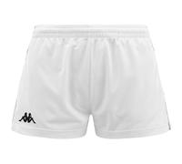 Kappa - Pantaloncini Sportivi, Donna, Bianco, Poliestere, Streetwear Sportivo, 222 Banda Ladytread, Taglia: S