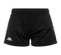 Kappa - Pantaloncini Sportivi, Donna, Nero, Poliestere, Streetwear Sportivo, 222 Banda Ladytread, Taglia: M