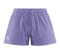 Kappa - Pantaloncini Sportivi, Donna, Viola, Cotone, Palestra, Logo Caber, Taglia: S