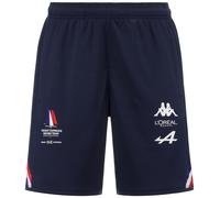 Kappa - Pantaloncini Sportivi, Uomo, Blu, Poliestere, Vela, Ahorazip PRO 7 Orient Express, Taglia: S