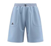 Kappa - Pantaloncino Uomo Sportivo in Tessuto Interlock con Tasche Cargo e Coulisse, Regular Fit, Colore Blu, Taglia L