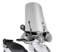 KAPPA Parabrezza Trasparente + Attacchi 72X71Cm Per Honda SH 150i ABS 2012-2016