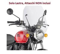 KAPPA Parabrezza Trasparente senza Attacchi Per Royal Enfield Meteor 350 2021-23