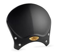 KAPPA PARABREZZA UNIVERSALE CAFE RACER ALLUMINIO NERO 20,5 X 26,5 CM - MONTAGGI