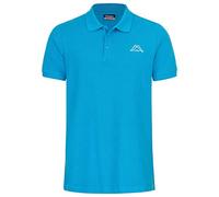 Kappa Peleot, Polo Uomo, Malibu Blue, 6XL Plus