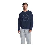 Kappa Pigiama Uomo Cotone Lungo - Pigiama Uomo Cotone Leggero Estivo (IT, Testo, XXL, Regular, Regular, 26113 Navy)