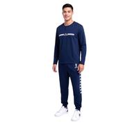Kappa Pigiama Uomo Cotone Lungo - Pigiama Uomo Cotone Leggero Estivo Manica Lunga (IT, Testo, XXL, Regular, Regular, 26100 Jeans)