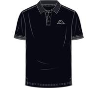 Kappa Peleot, Maglietta a Maniche Corte Polo, Nero (Black), XL