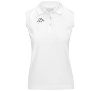 Kappa - Polo, Donna, Bianco, Cotone, Sportstyle, Logo Tennis Wws Slim, Taglia: M