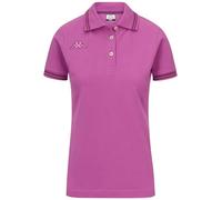 Kappa polo maniche corte da donna in cotone viola da fitness | Kappa M