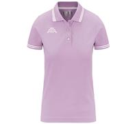 Kappa polo maniche corte da donna in cotone viola da fitness | Kappa L