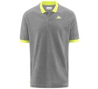 Kappa - POLO LOGO NEON GREY-NEON YELLOW - 341N22W-A1N