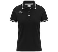 Kappa - Polo, Donna, Nero, Cotone, Sportiva, Logo Maltax WSS Slim, Taglia: M