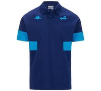 Kappa - Polo, Uomo, Blu, Cotone, Abbigliamento Racing, Supporter Andoi Alpine F1, Taglia: M