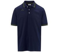 Kappa Logo MALTAX 5 MSS - Polo Shirts - Polo - Uomo - Blue Maritime-Green Military
