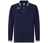Kappa - Polo, Uomo, Blu, Cotone, Tennis. Logo MALTAX 5 MLS, Taglia: L