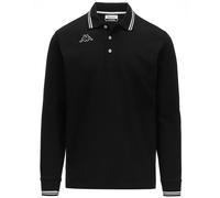 Kappa - Polo, Uomo, Nero, Cotone, Tennis, Logo MALTAX 5 MLS, Taglia: S