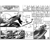KAPPA PORTABAGAGLI CENTRALE HONDA HORNET 600 (98-02) ( SENZA PIASTRA )