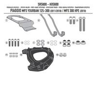 KAPPA PORTABAGAGLI CENTRALE PIAGGIO MP3 YOURBAN 125/300, HPE 300 '11-'