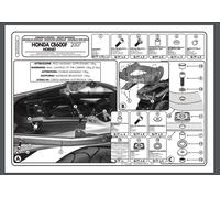 KAPPA PORTAPACCHI CENTRALE HONDA CB 600/ABS HORNET (07-10) (SENZA PIASTRA)