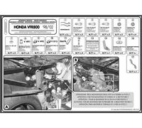 KAPPA PORTAPACCHI CENTRALE HONDA VFR 800 (98-01) (SENZA PIASTRA)
