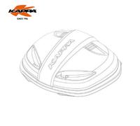 KAPPA Ricambio Coperchio Montato Nero Per Bauletto K30NT Versione NT