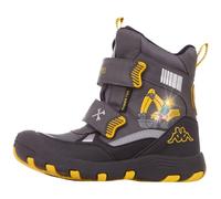 Kappa Road Tex Scarpe da Barca Unisex - Bambini e ragazzi, Grigio (grey/yellow), 26 EU