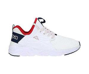 Kappa San Porto, Scarpe da Ginnastica Uomo, Bianco Rosso Blu, 42 EU
