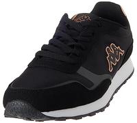 Kappa Scarpa da Ginnastica Unisex con Logo Aymar, Nero e Marrone., 38.5 EU