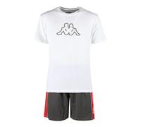 Kappa Set corto da uomo in cotone con t-shirt e bermuda in felpa