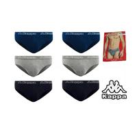 KAPPA SLIP PACCO DA 6 MUTANDE DA UOMO BRIEFS COTONE ELASTICIZZATO K1111