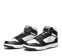 Kappa - Sneakers Alta, Unisex, Bianco, Poliuretanica, Walking, Logo Basil MD, Taglia: 43