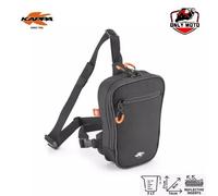 KAPPA ST107 BORSELLO DA GAMBA STRYKER 1 LT NERO CON CINGHIA REGOLABILE PER MOTO