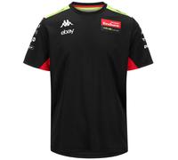 Kappa T-Shirt Gara MOD. AMIRYMONE Ufficiale VR 46 Racing Team Rossi Moto GP Maglia Piloti Bezzecchi e di Giannantonio (IT, Testo, XL, Regular, Regular, Nero)