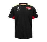 Kappa T-Shirt Gara MOD. AMIRYMONE Ufficiale VR46 Racing Team Rossi Moto GP Maglia Piloti Bezzecchi e di Giannantonio (IT, Testo, XXL, Regular, Regular, Nero)