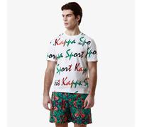 Kappa Fuoco Maglietta, Bianco, L Uomo