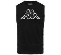 Kappa - T Shirt Maglietta, Uomo, Nero, Cotone, Sportivo. Logo Dwal, Taglia: S