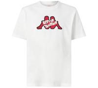 Kappa - T-Shirt Sport da Uomo in Jersey con Girocollo, Maniche Corte, Regular Fit e Grafica Stampata sul Petto, Ideale per Il Tempo Libero, Verde, Taglia L