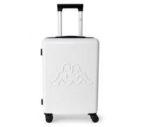 Kappa Trolley da Cabina 55x40x20 cm, Valigia Rigida in PC Policarbonato con 4 Ruote Doppie e Lucchetto a combinazione, bagaglio a Mano Compatto per Ryanair, Wizz Air ed EasyJet 352F56W, Bianco Sporco