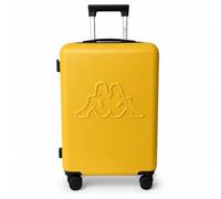 Kappa Trolley da Cabina 55x40x20 cm, Valigia Rigida in PC Policarbonato con 4 Ruote Doppie e Lucchetto a combinazione, Bagaglio a Mano Compatto per Ryanair, Wizz Air ed EasyJet 352F56W, Giallo